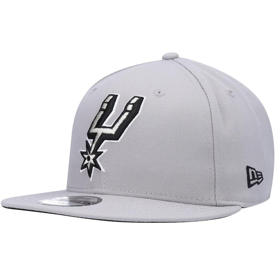 San Antonio Spurs New Era 9FIFTY Snapback Hat - Gray