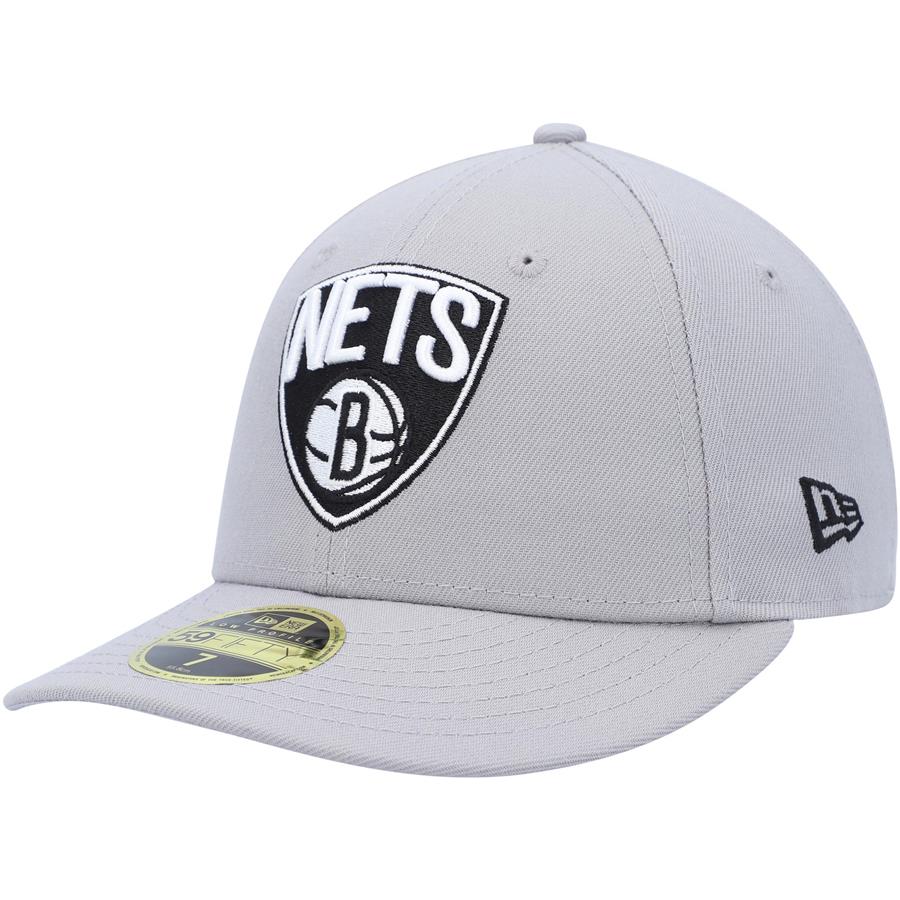 Brooklyn Nets New Era Team Low Profile 59FIFTY Fitted Hat - Gray