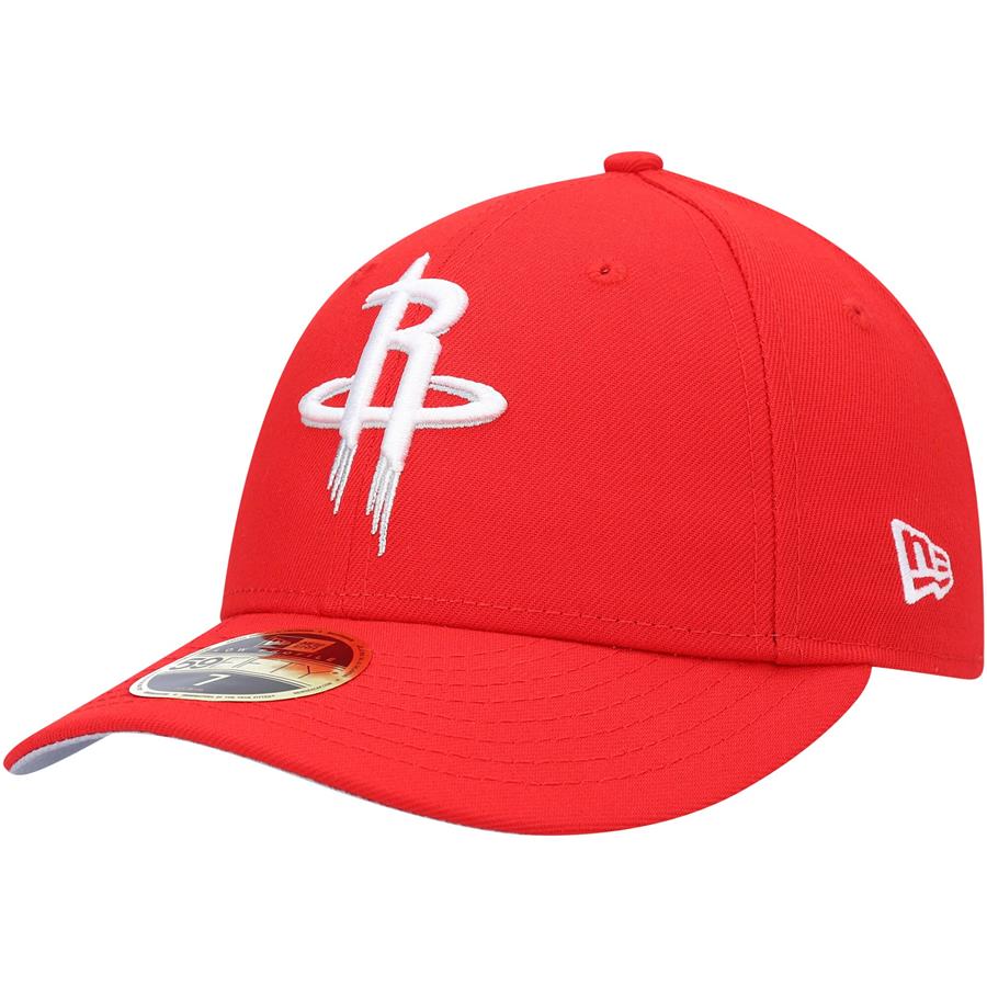Houston Rockets New Era Team Low Profile 59FIFTY Fitted Hat - Red