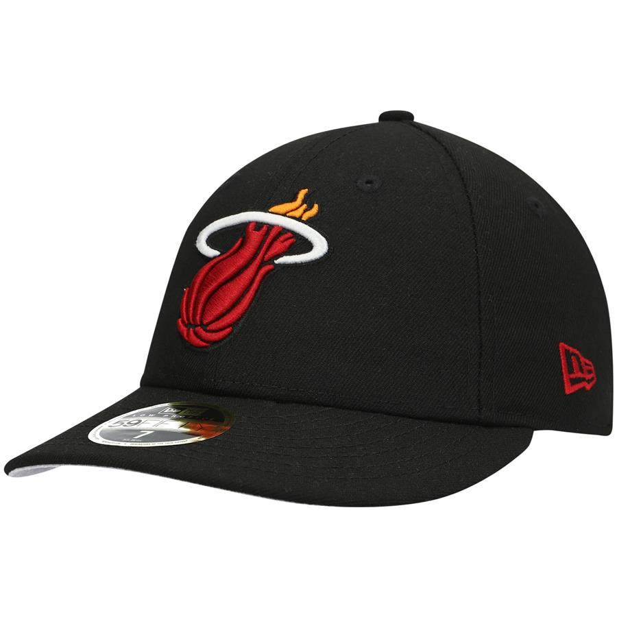 Кепка Miami Heat New Era Team Low Profile 59FIFTY Fitted (чёрный)