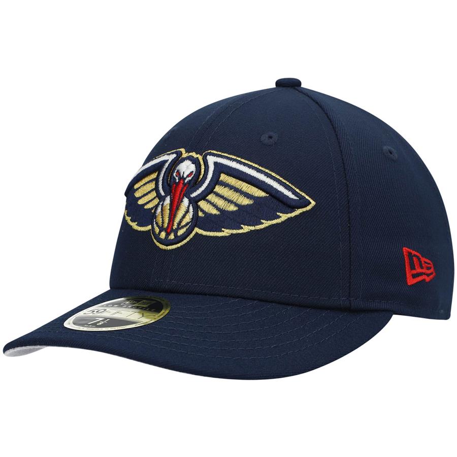 New Orleans Pelicans New Era Team Low Profile 59FIFTY Fitted Hat - Navy