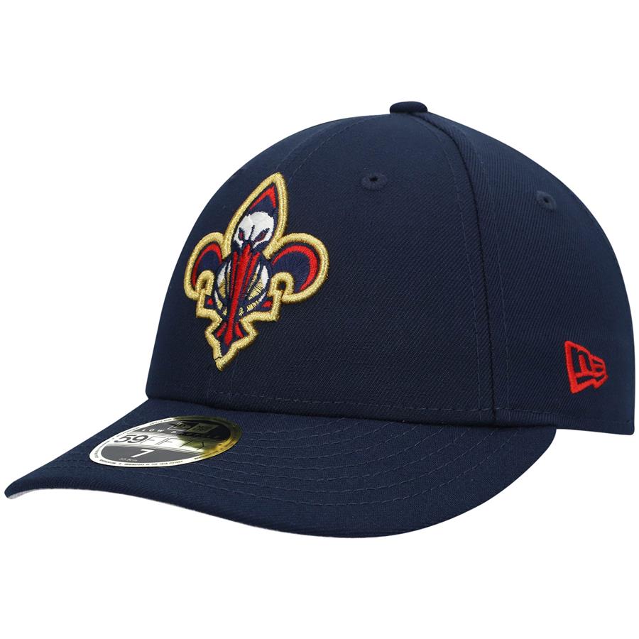 New Orleans Pelicans New Era Team Logo Low Profile 59FIFTY Fitted Hat - Navy