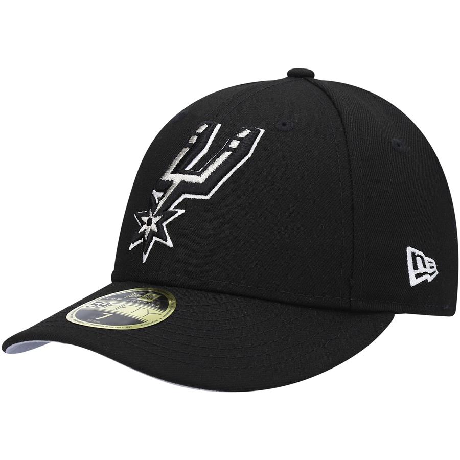 San Antonio Spurs New Era Team Low Profile 59FIFTY Fitted Hat - Black