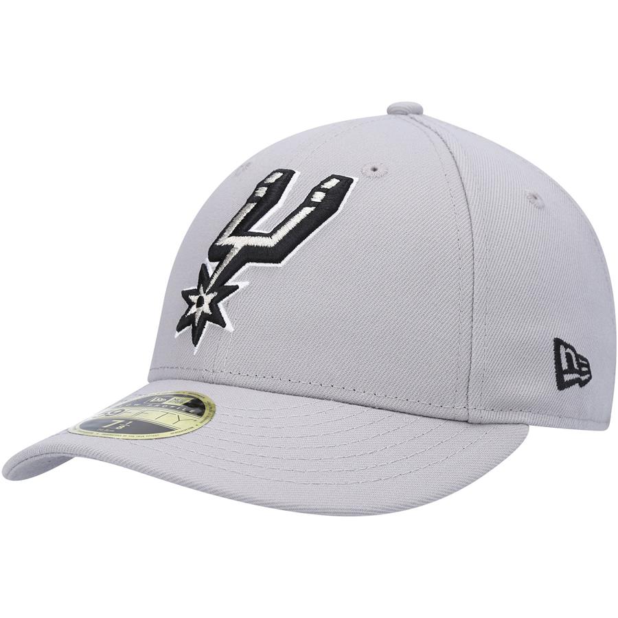 San Antonio Spurs New Era Team Low Profile 59FIFTY Fitted Hat - Gray
