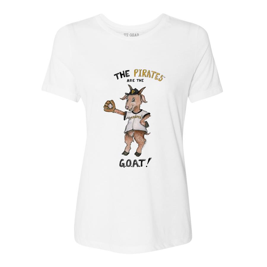 Pittsburgh Pirates Tiny Turnip Women's GOAT T-Shirt - White