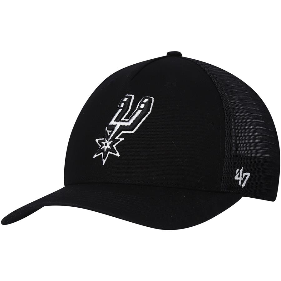 San Antonio Spurs '47 Level Mesh Trucker Snapback Hat - Black