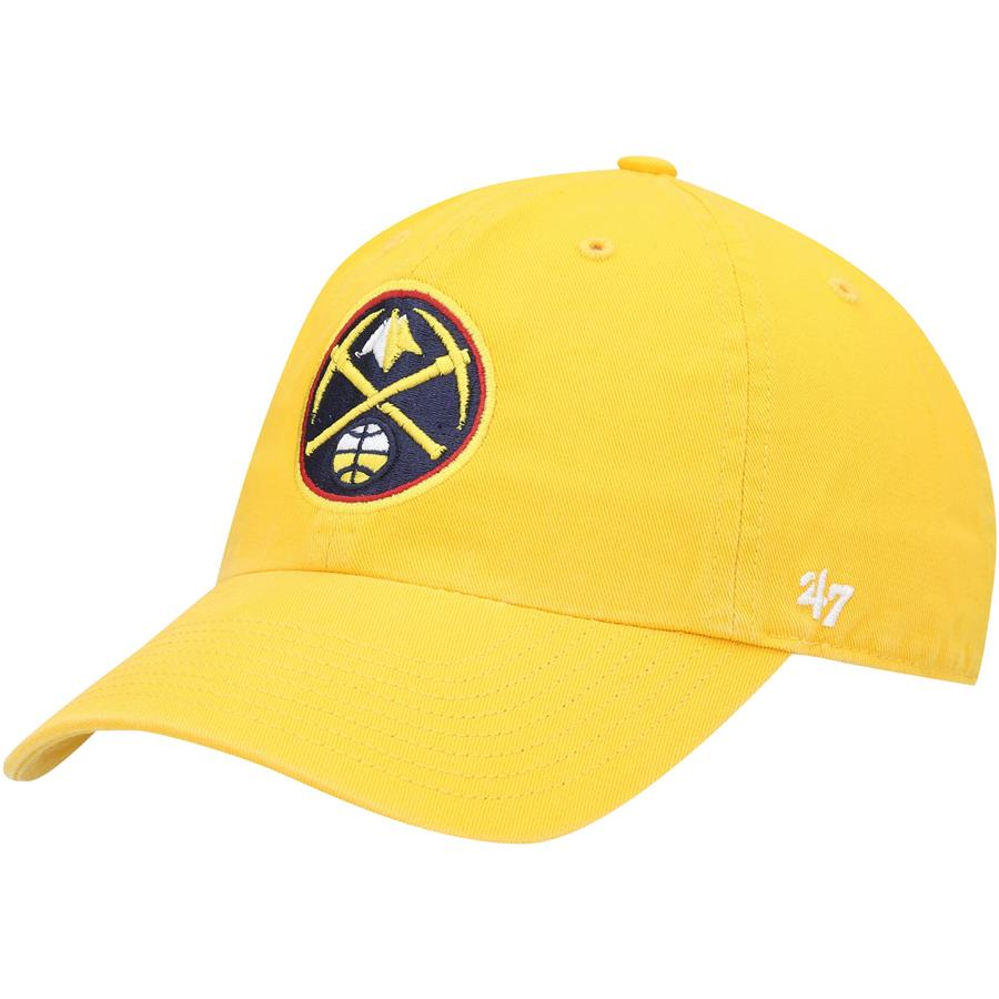 Denver Nuggets '47 Logo Clean Up Adjustable Hat - Gold