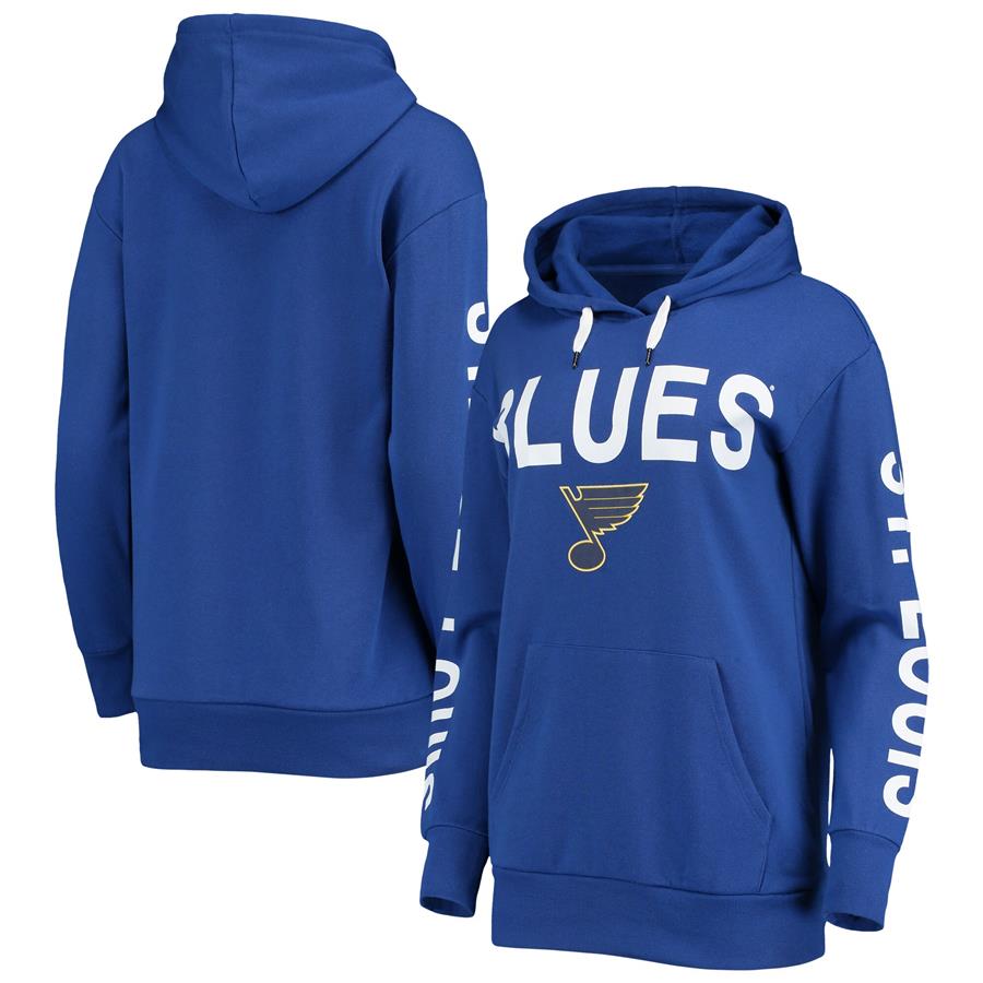 St. Louis Blues G-III 4Her by Carl Banks Women's Extra Inning Pullover Hoodie - Blue