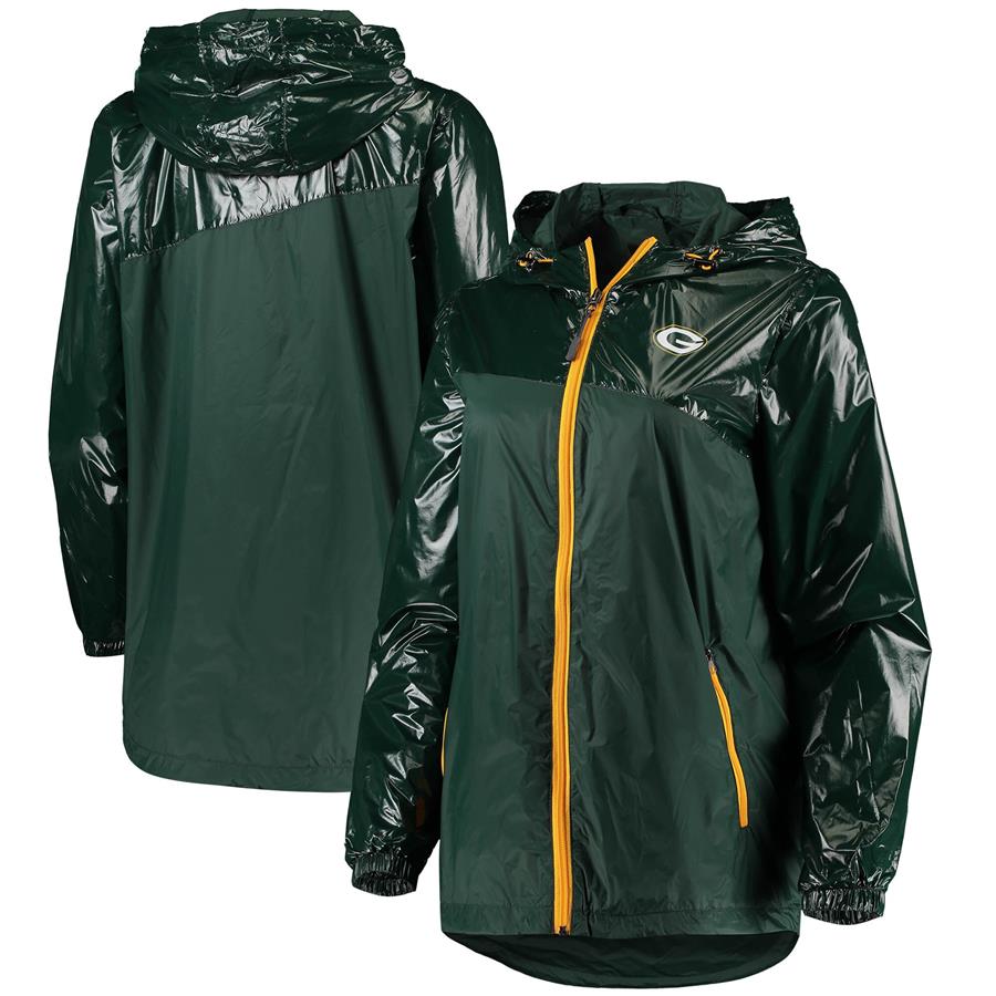 Green Bay Packers G-III 4Her by Carl Banks Women's Double-Coverage Full-Zip Hoodie Jacket - Green
