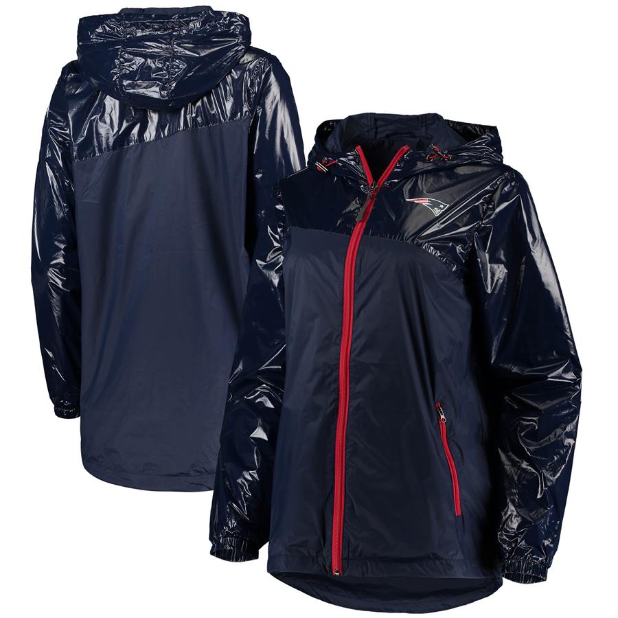 New England Patriots G-III 4Her by Carl Banks Women's Double-Coverage Full-Zip Hoodie Jacket - Navy