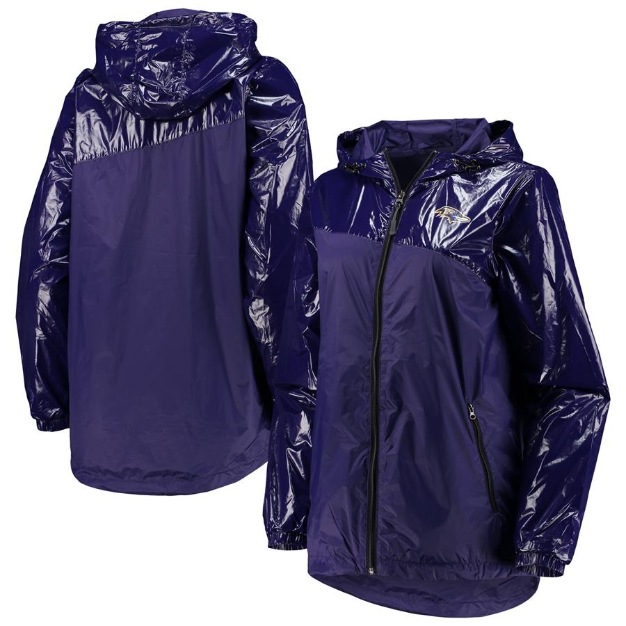 Baltimore Ravens G-III 4Her by Carl Banks Women's Double-Coverage Full-Zip Hoodie Jacket - Purple