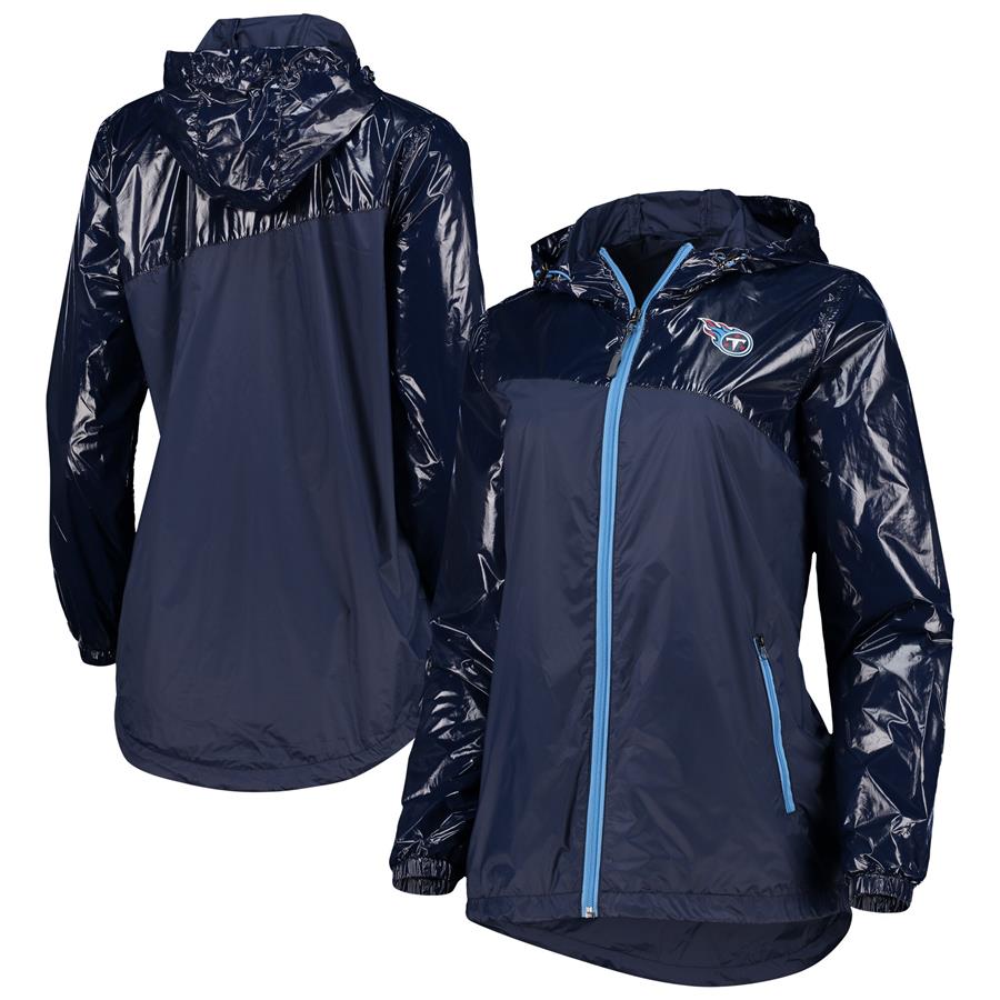 Tennessee Titans G-III 4Her by Carl Banks Women's Double-Coverage Full-Zip Hoodie Jacket - Navy