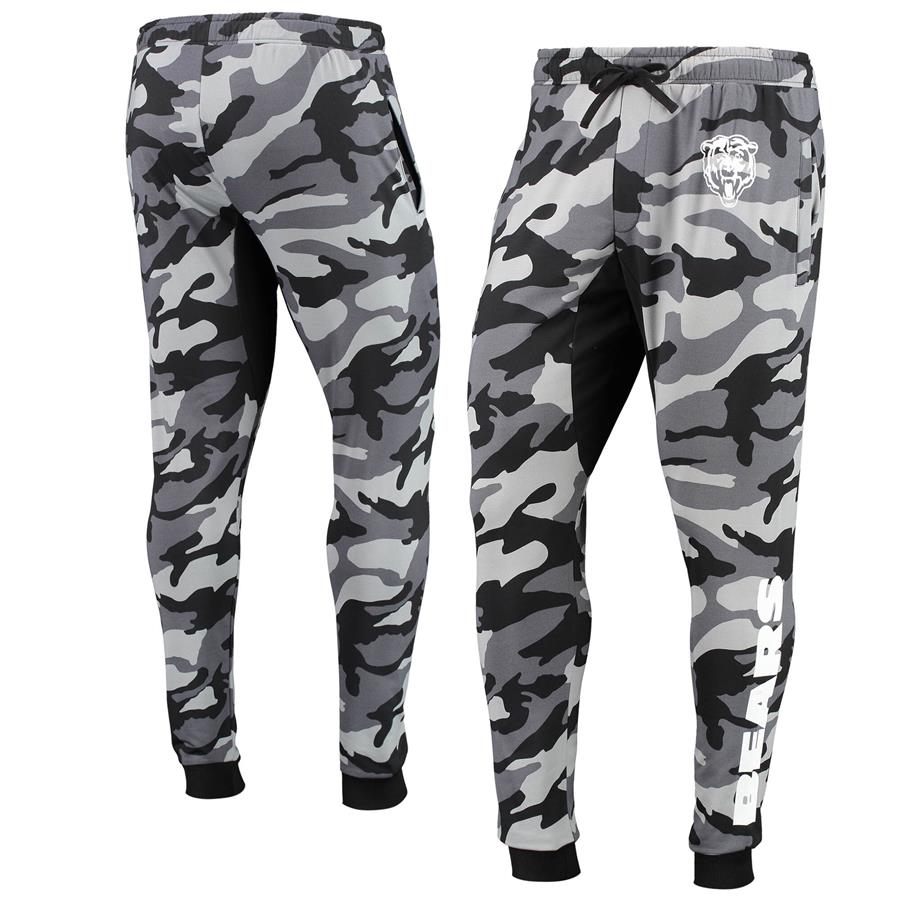 Chicago Bears FOCO Camo Jogger Pants - Black