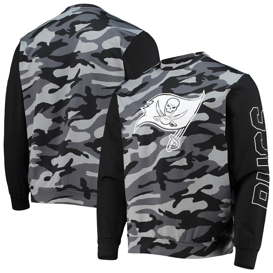 Tampa Bay Buccaneers FOCO Camo Long Sleeve T-Shirt - Black