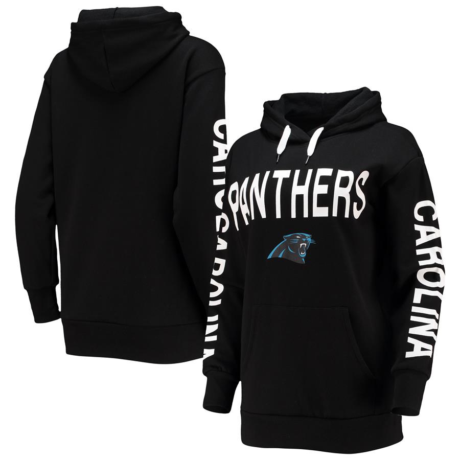 Carolina Panthers G-III 4Her by Carl Banks Women's Extra Point Pullover Hoodie - Black