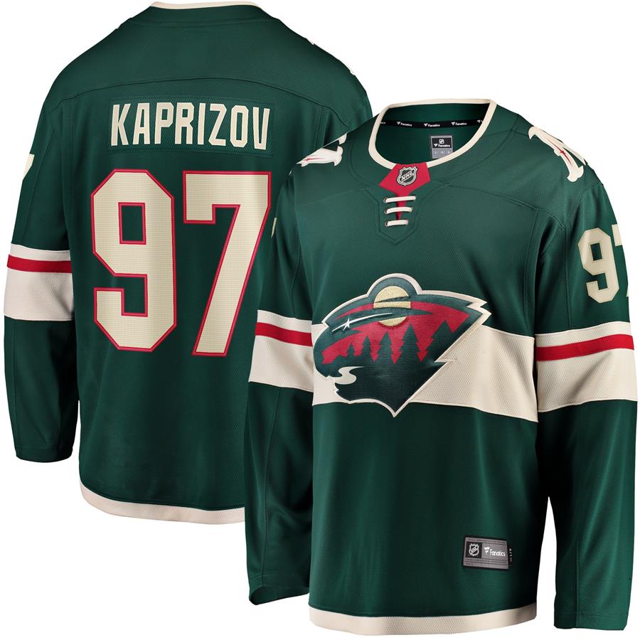 Kirill Kaprizov Minnesota Wild Fanatics Branded Home Breakaway Replica Jersey - Green
