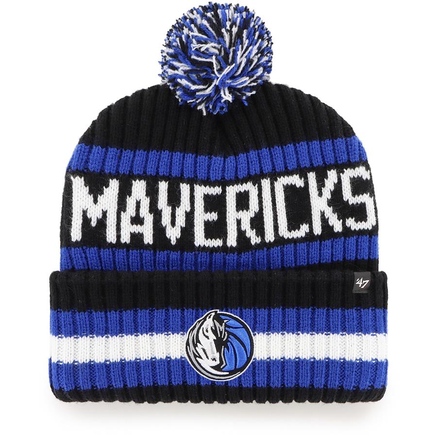 Dallas Mavericks '47 Bering Cuffed Knit Hat with Pom - Black
