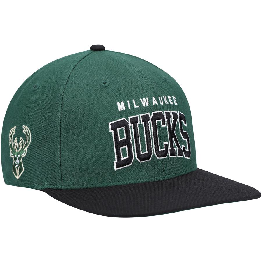 Milwaukee Bucks '47 Blockshed Captain Snapback Hat - Hunter Green