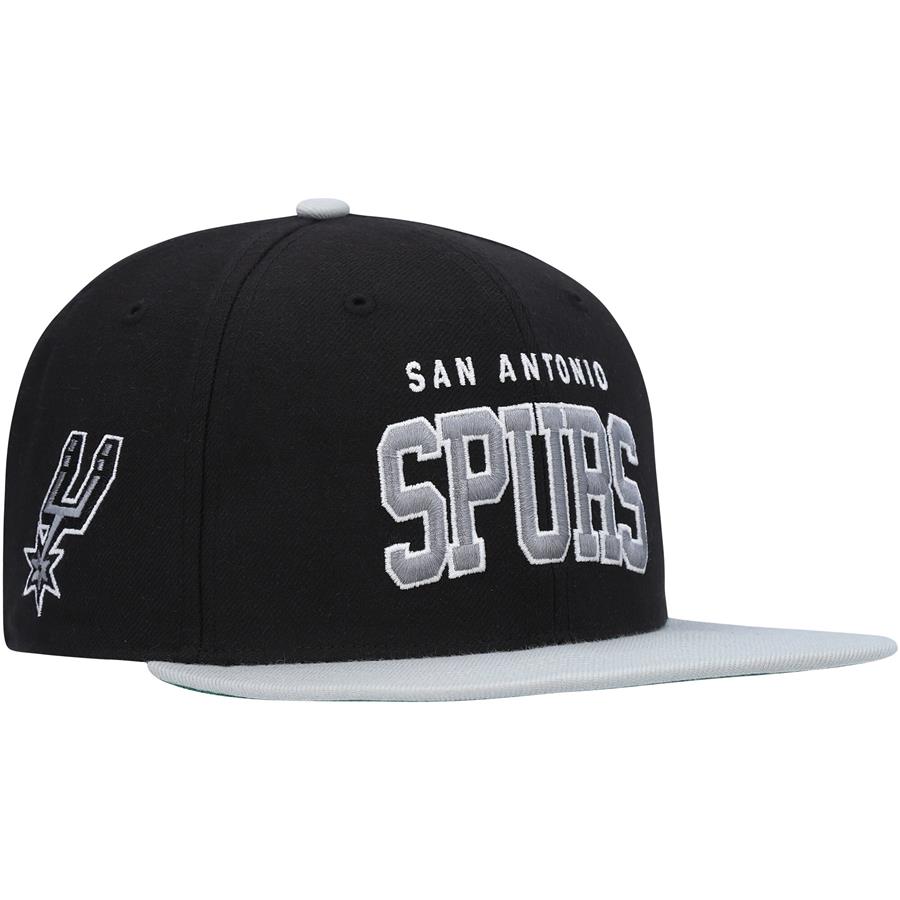 San Antonio Spurs '47 Blockshed Captain Snapback Hat - Black