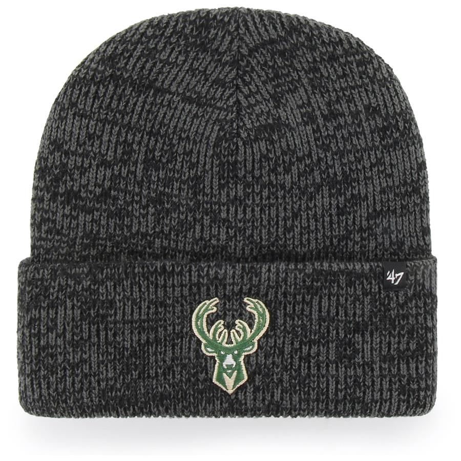 Milwaukee Bucks '47 Brain Freeze Cuffed Knit Hat - Black