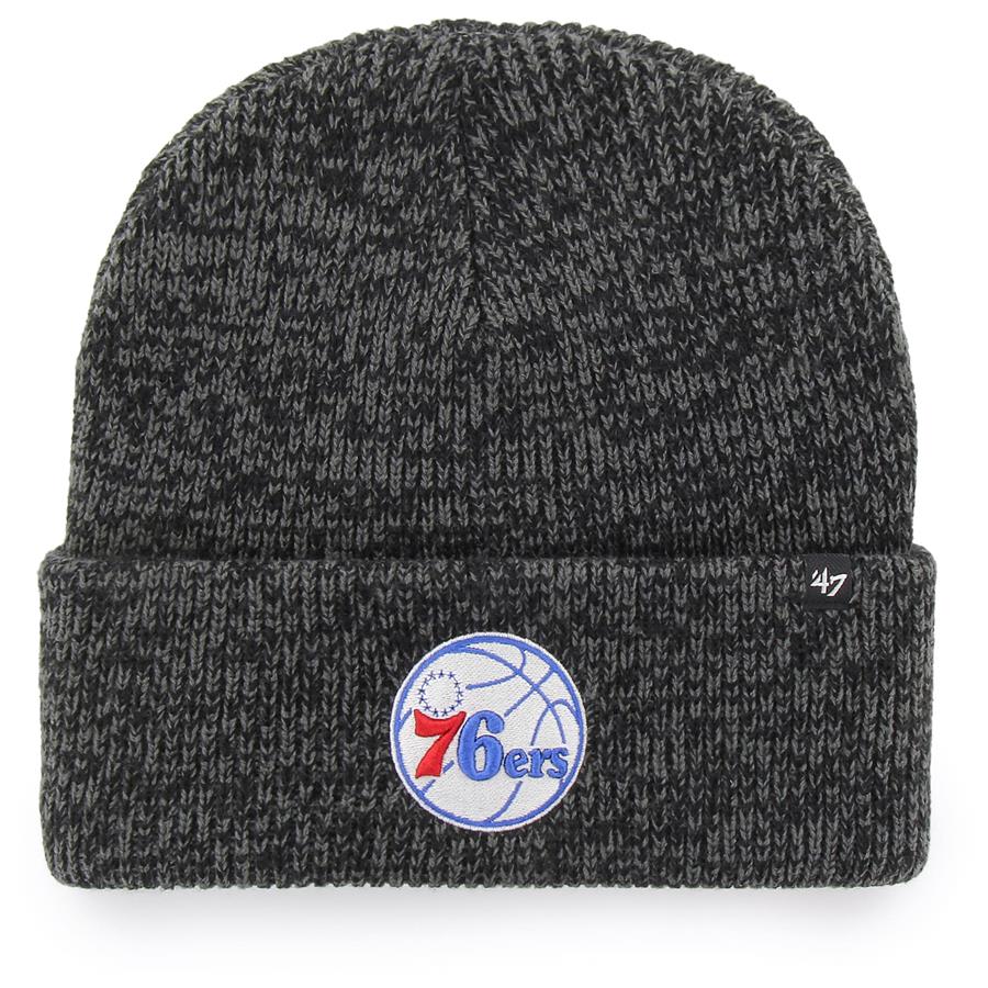 Philadelphia 76ers '47 Brain Freeze Cuffed Knit Hat - Black