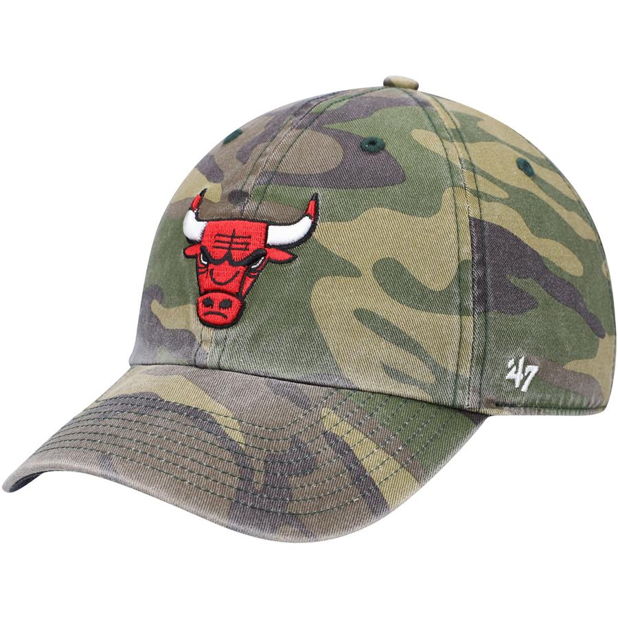 Chicago Bulls '47 Clean Up Adjustable Hat - Camo
