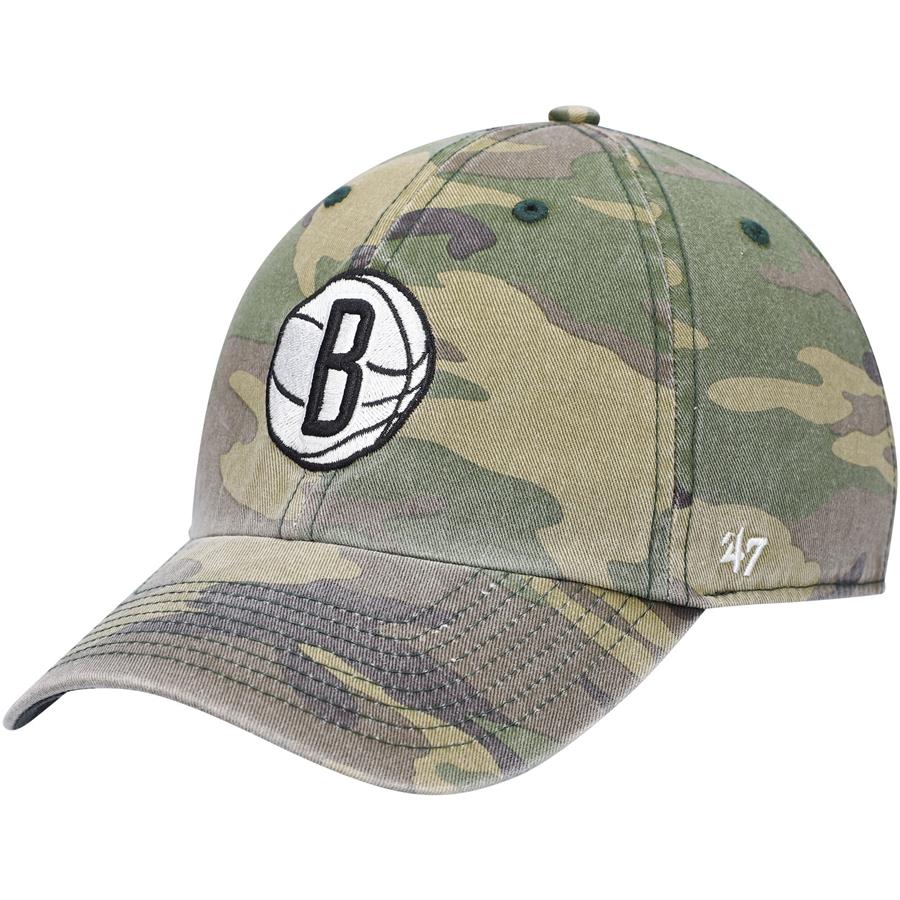 Brooklyn Nets '47 Clean Up Adjustable Hat - Camo