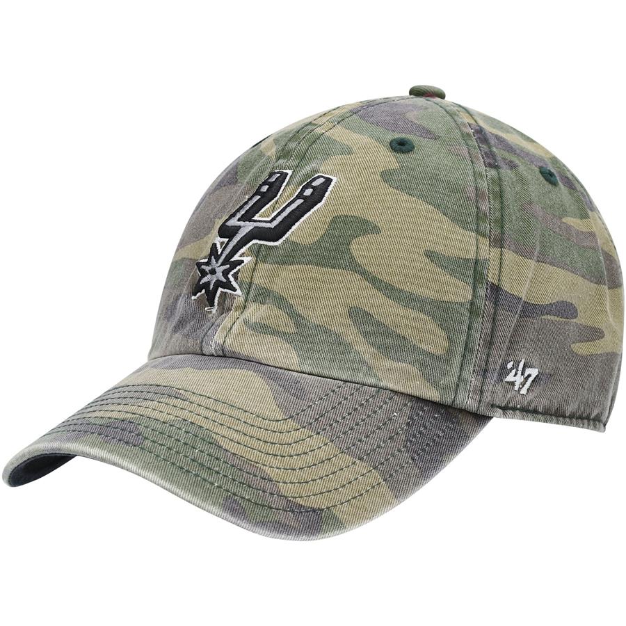 San Antonio Spurs '47 Clean Up Adjustable Hat - Camo