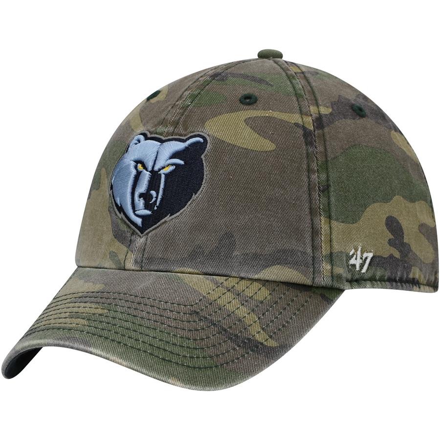 Memphis Grizzlies '47 Clean Up Adjustable Hat - Camo