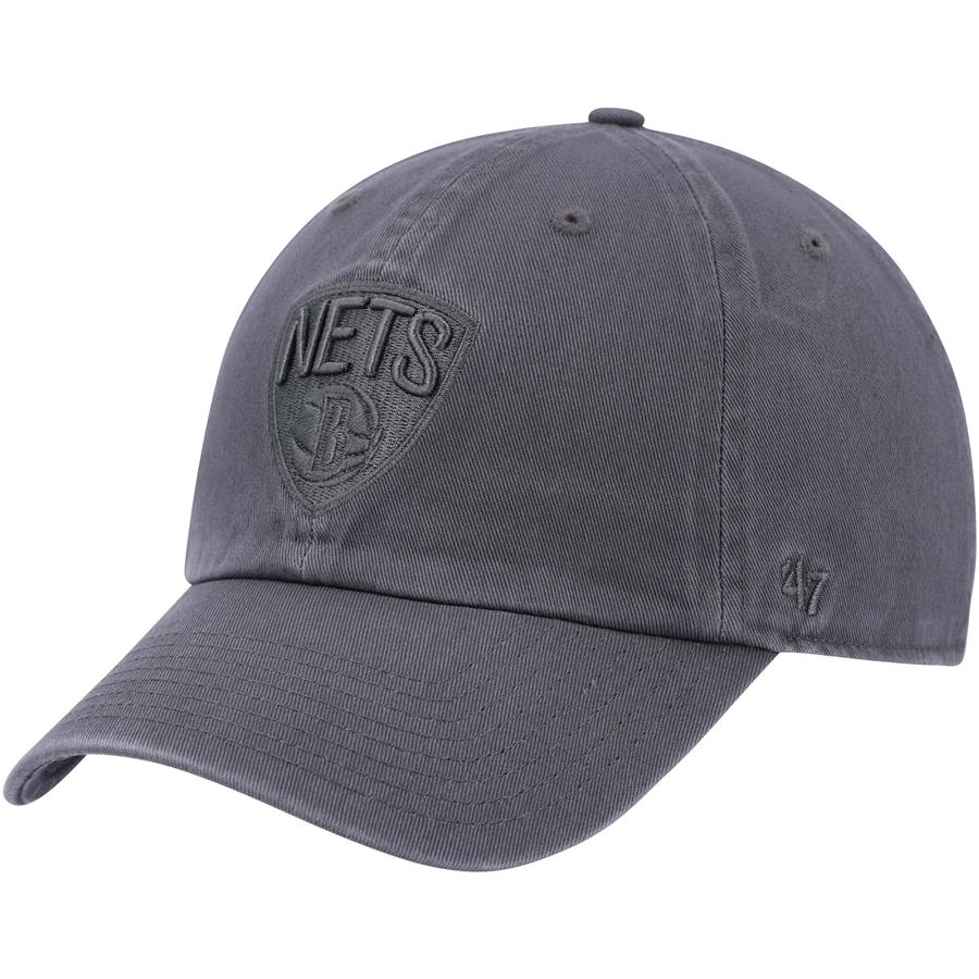 Brooklyn Nets '47 Team Clean Up Adjustable Hat - Charcoal
