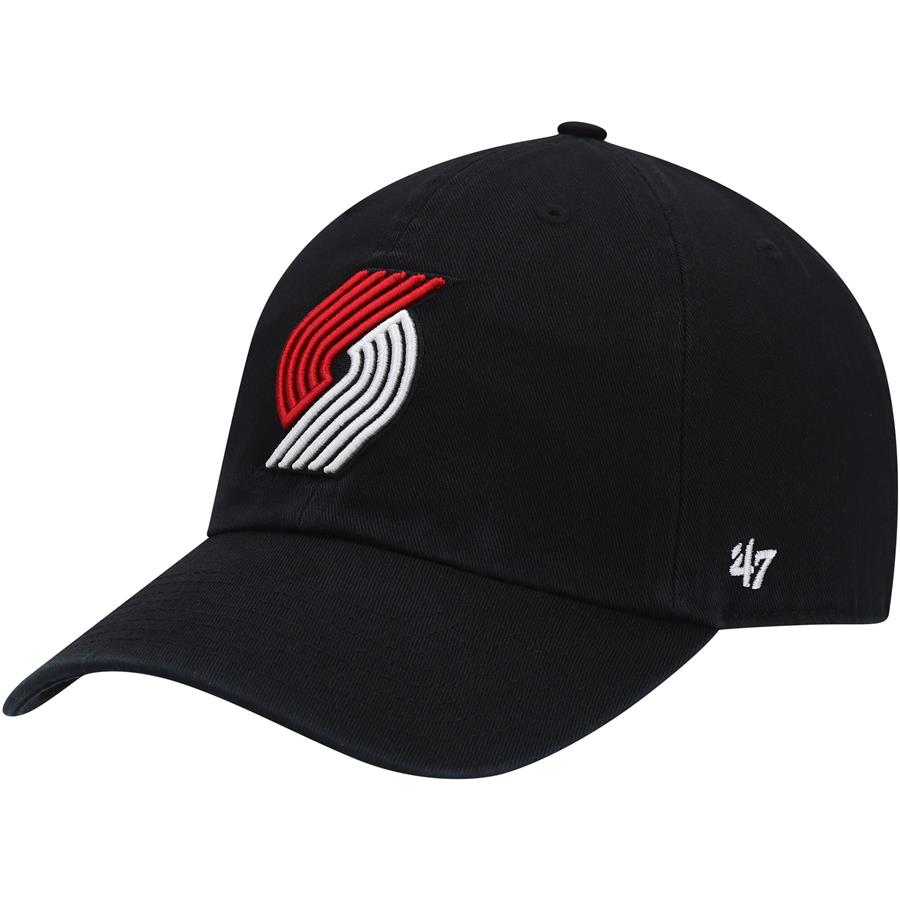 Portland Trail Blazers '47 Team Clean Up Adjustable Hat - Black