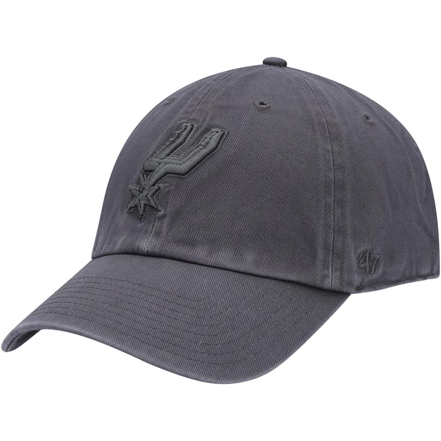 San Antonio Spurs '47 Team Clean Up Adjustable Hat - Charcoal
