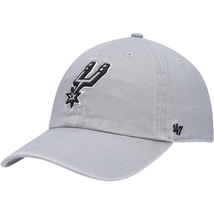 San Antonio Spurs '47 Team Clean Up Adjustable Hat - Gray