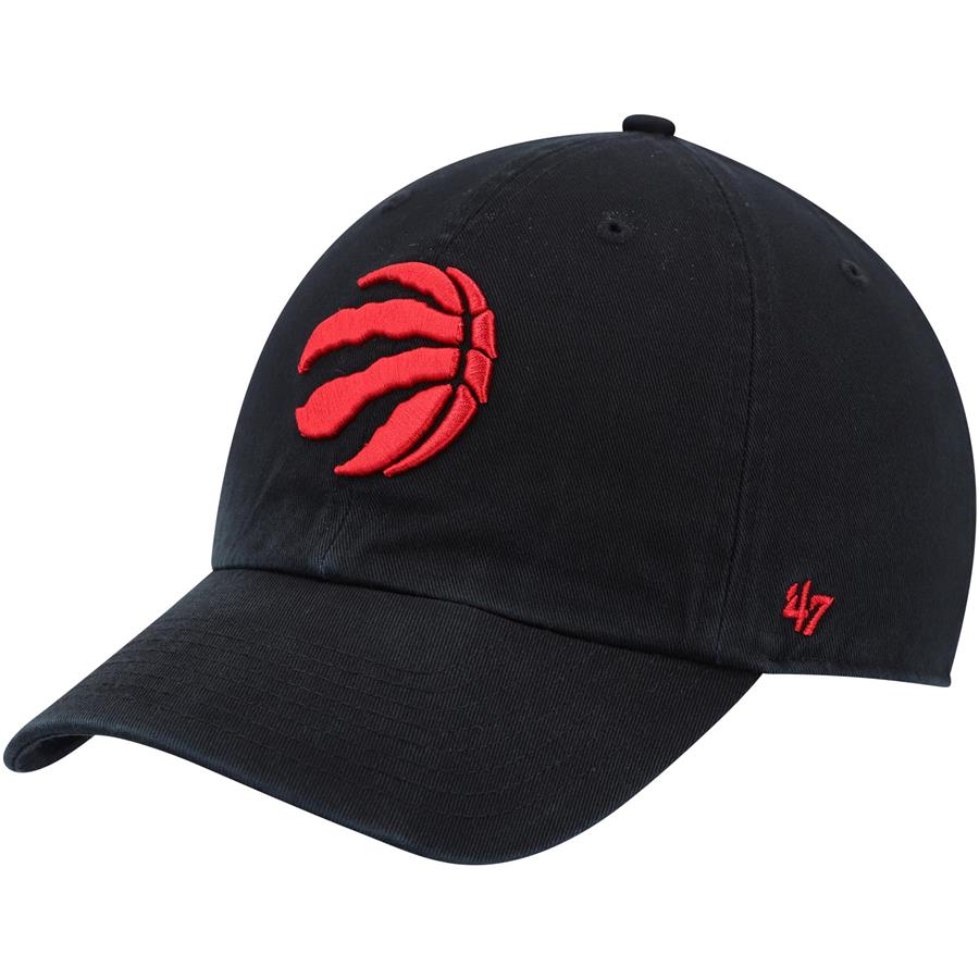 Toronto Raptors '47 Team Alternate Logo Clean Up Adjustable Hat - Black