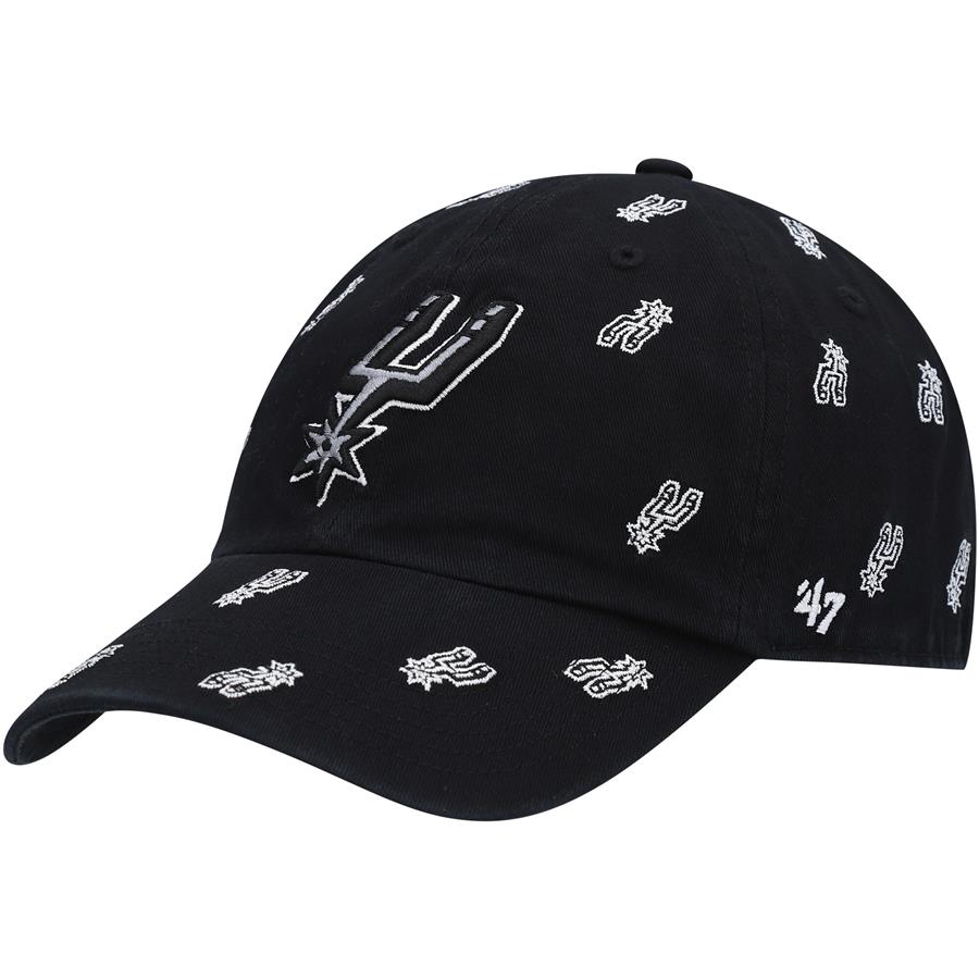 San Antonio Spurs '47 Confetti Cleanup Adjustable Hat - Black