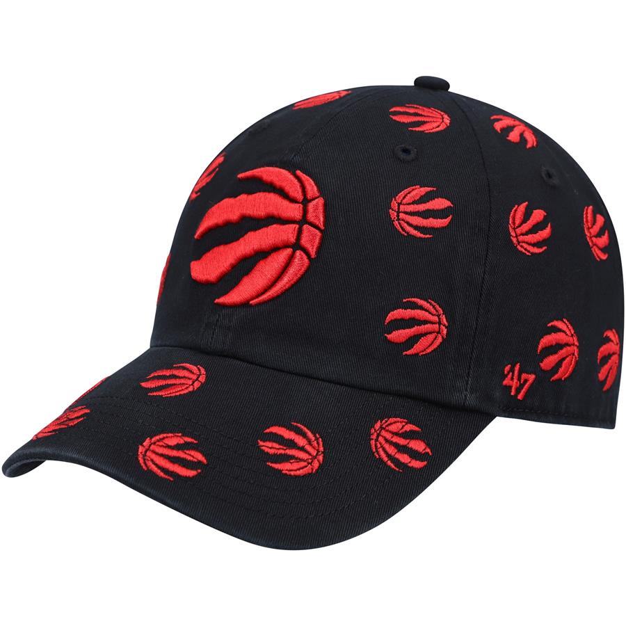 Toronto Raptors '47 Confetti Cleanup Adjustable Hat - Black