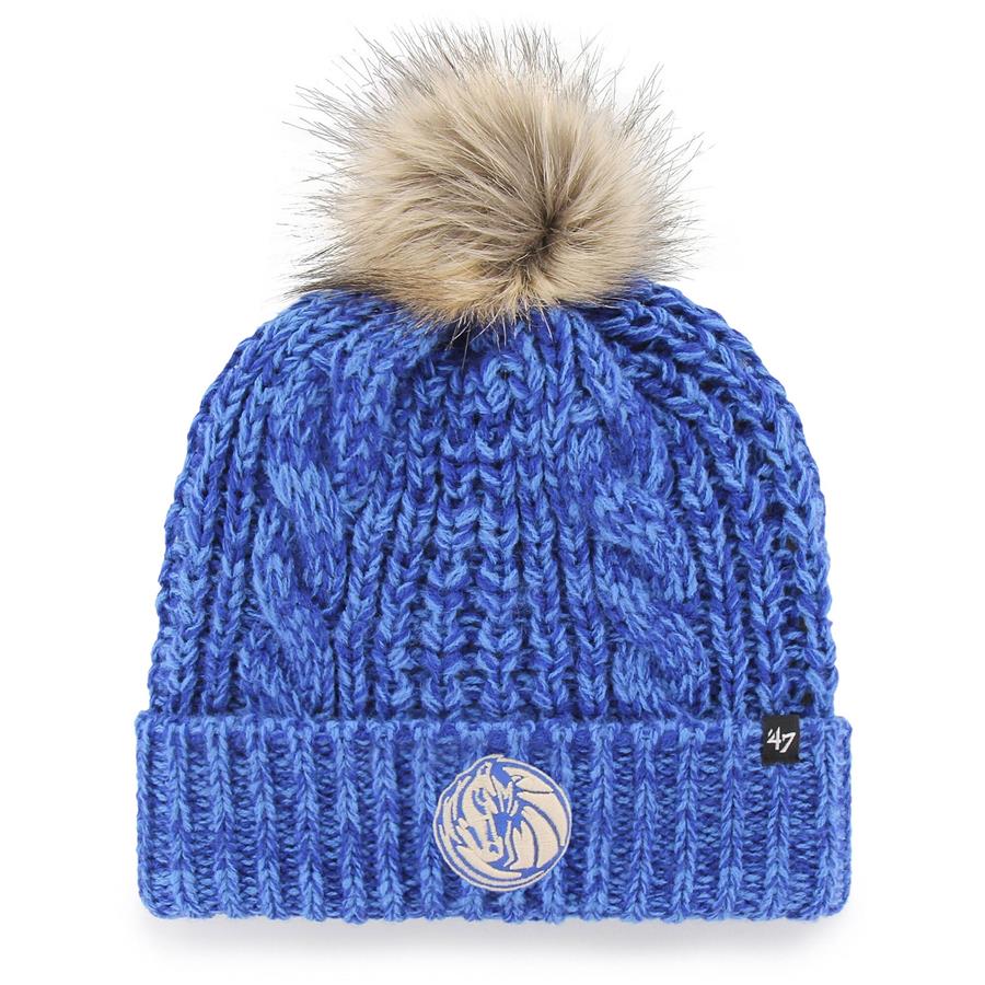 Dallas Mavericks '47 Women's Meeko Cuffed Knit Hat with Pom - Blue