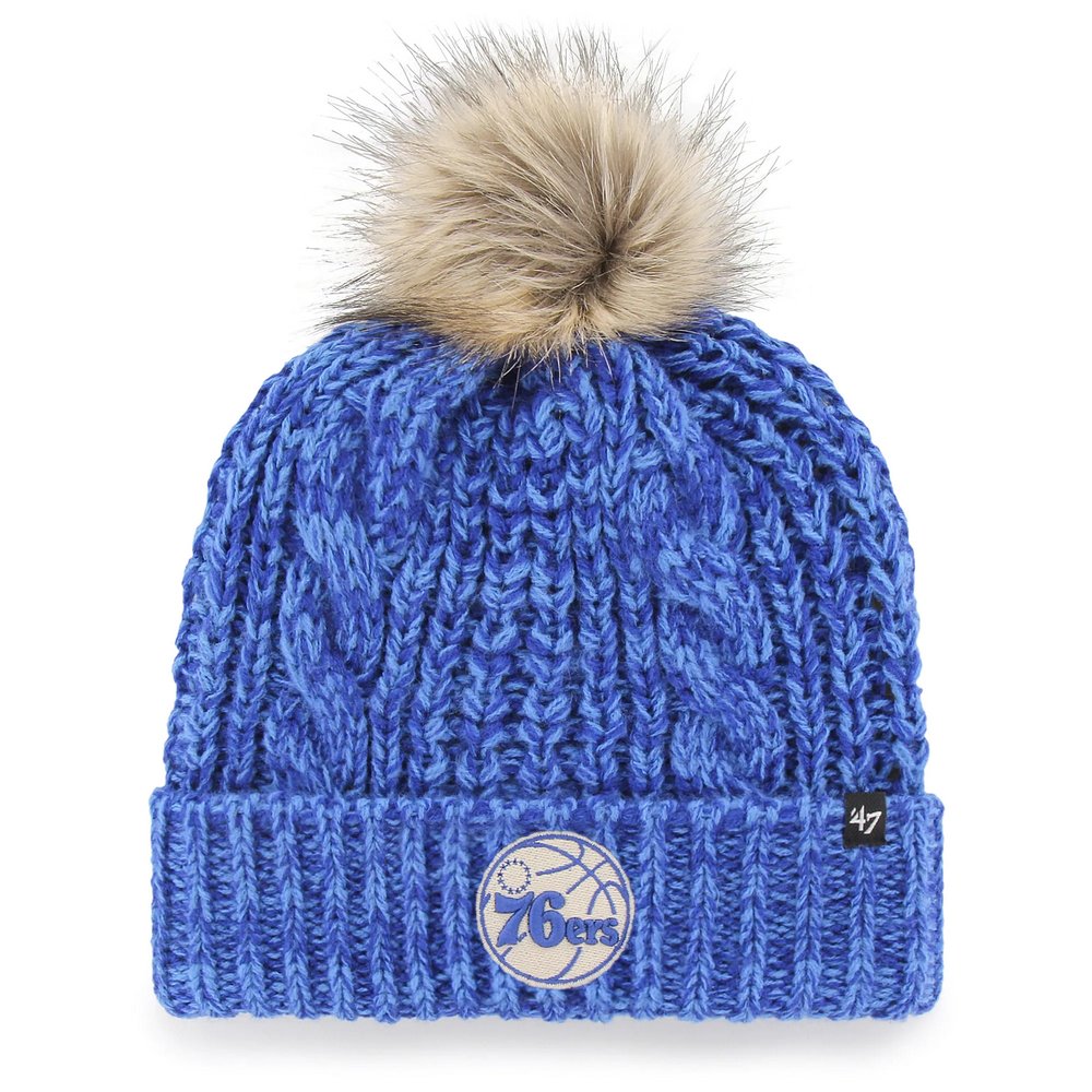 Philadelphia 76ers '47 Women's Meeko Cuffed Knit Hat with Pom - Royal