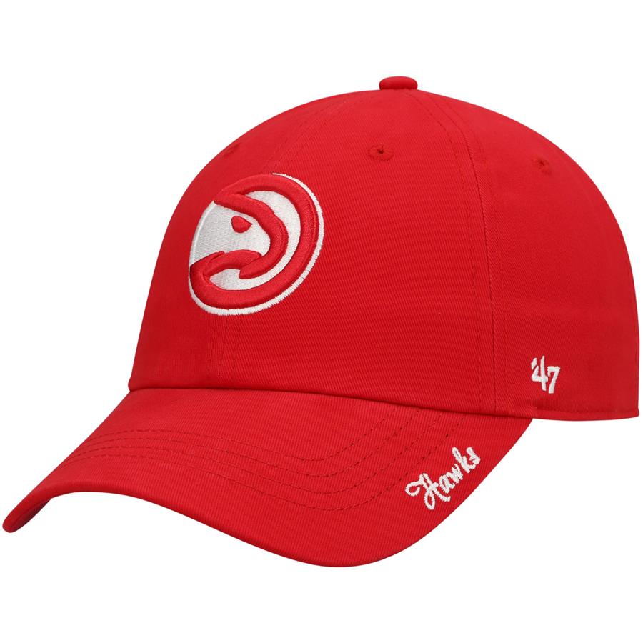 Atlanta Hawks '47 Women's Miata Clean Up Logo Adjustable Hat - Red