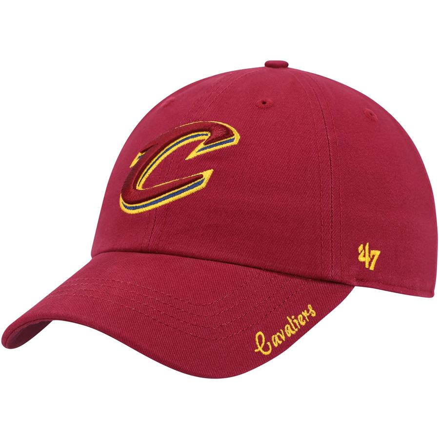 Cleveland Cavaliers '47 Women's Miata Clean Up Logo Adjustable Hat - Wine