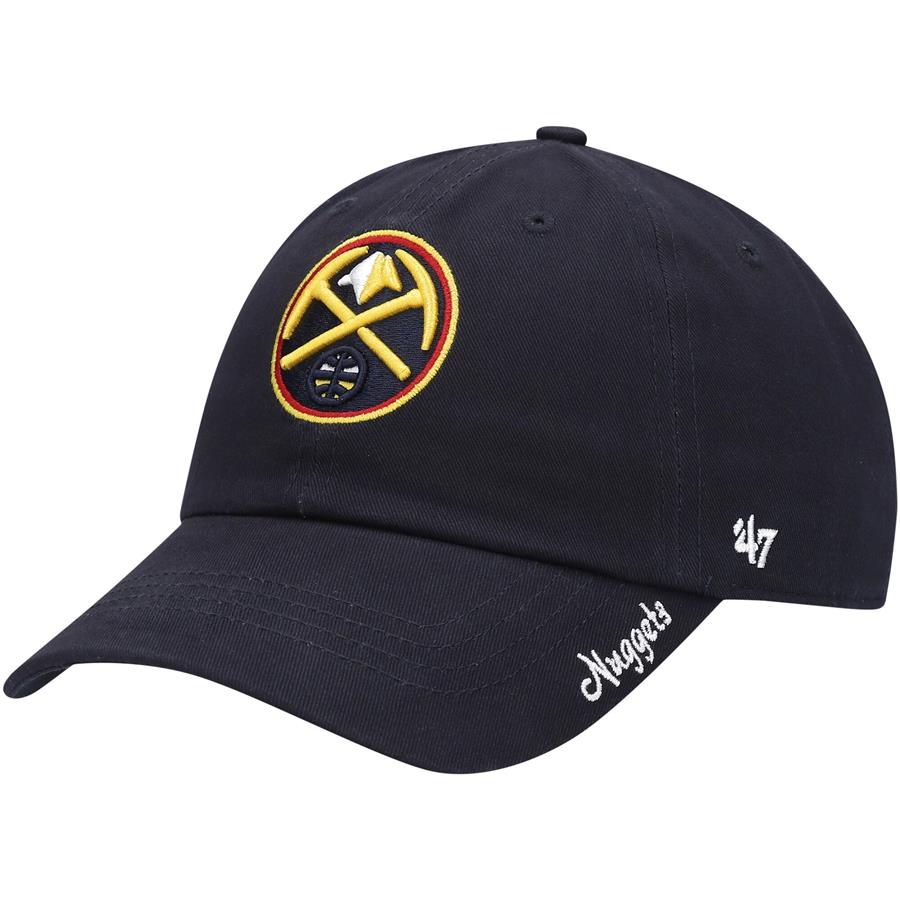 Denver Nuggets '47 Women's Miata Clean Up Logo Adjustable Hat - Navy