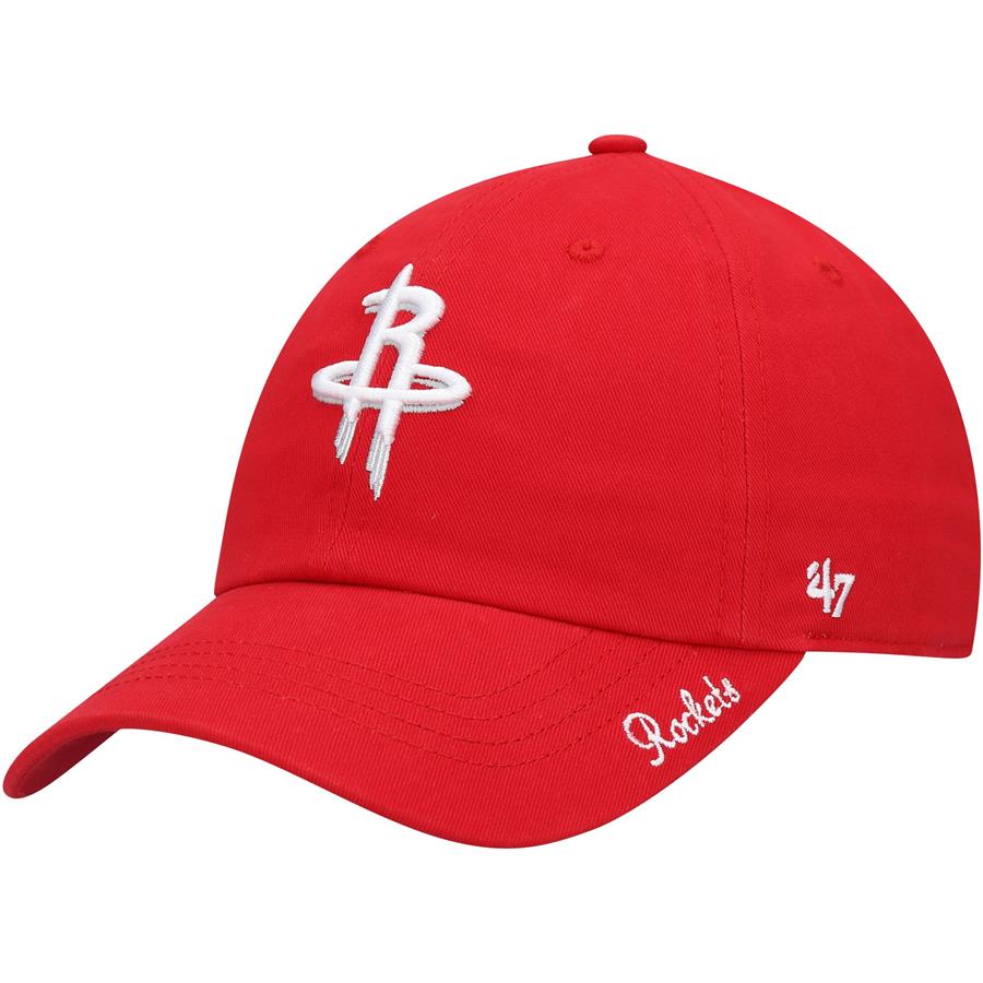 Houston Rockets '47 Women's Miata Clean Up Logo Adjustable Hat - Red