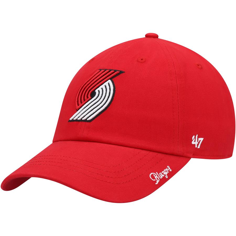 Portland Trail Blazers '47 Women's Miata Clean Up Logo Adjustable Hat - Red