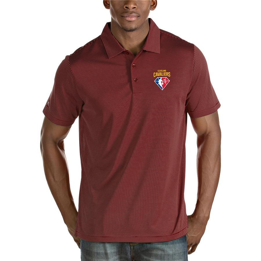 Cleveland Cavaliers Antigua NBA 75th Anniversary Quest Polo - Wine