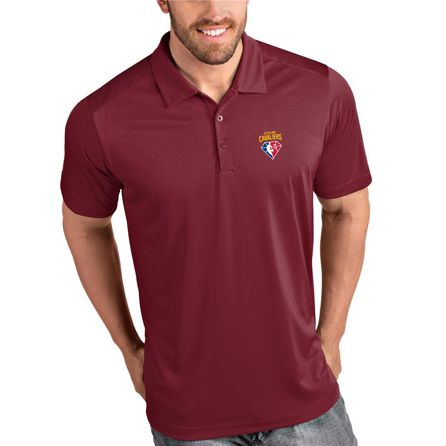 Cleveland Cavaliers Antigua NBA 75th Anniversary Tribute Polo - Wine