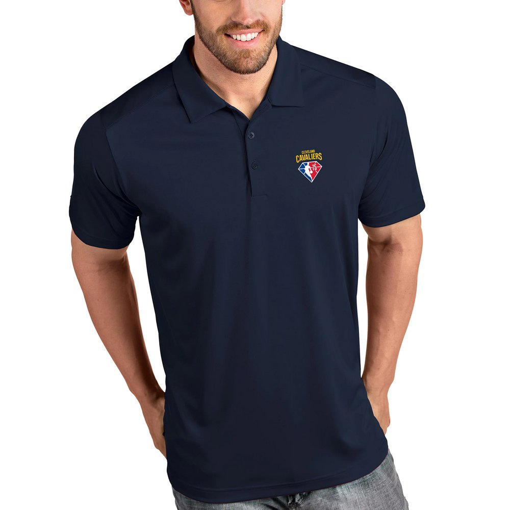 Cleveland Cavaliers Antigua NBA 75th Anniversary Tribute Polo - Navy