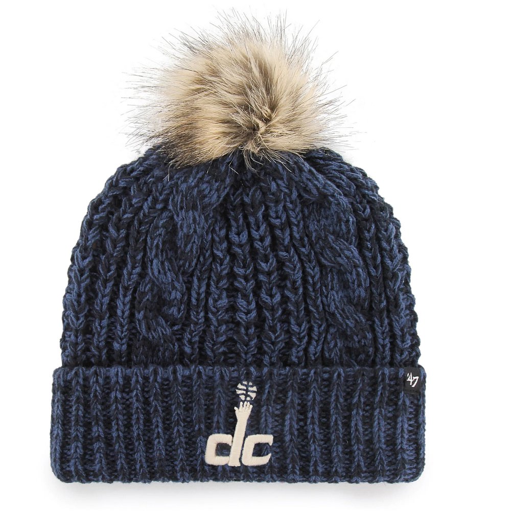 Washington Wizards '47 Women's Meeko Cuffed Knit Hat with Pom - Navy