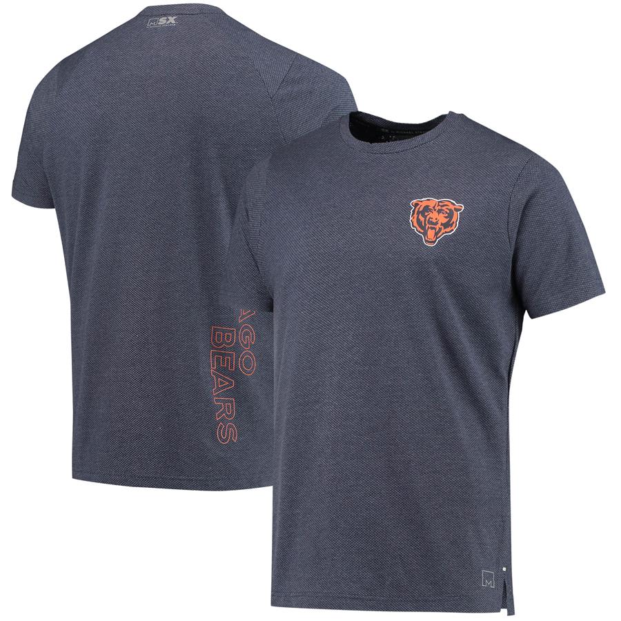 Chicago Bears MSX by Michael Strahan Motivation Performance T-Shirt - Navy