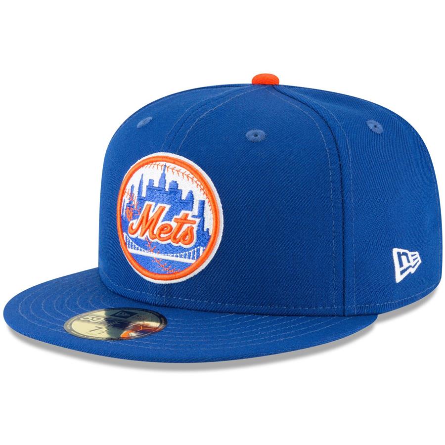 New York Mets New Era Cooperstown Collection Logo 59FIFTY Fitted Hat - Royal