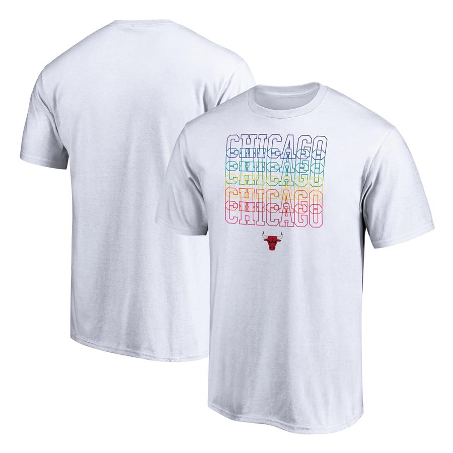 Chicago Bulls Fanatics Branded Team City Pride T-Shirt - White